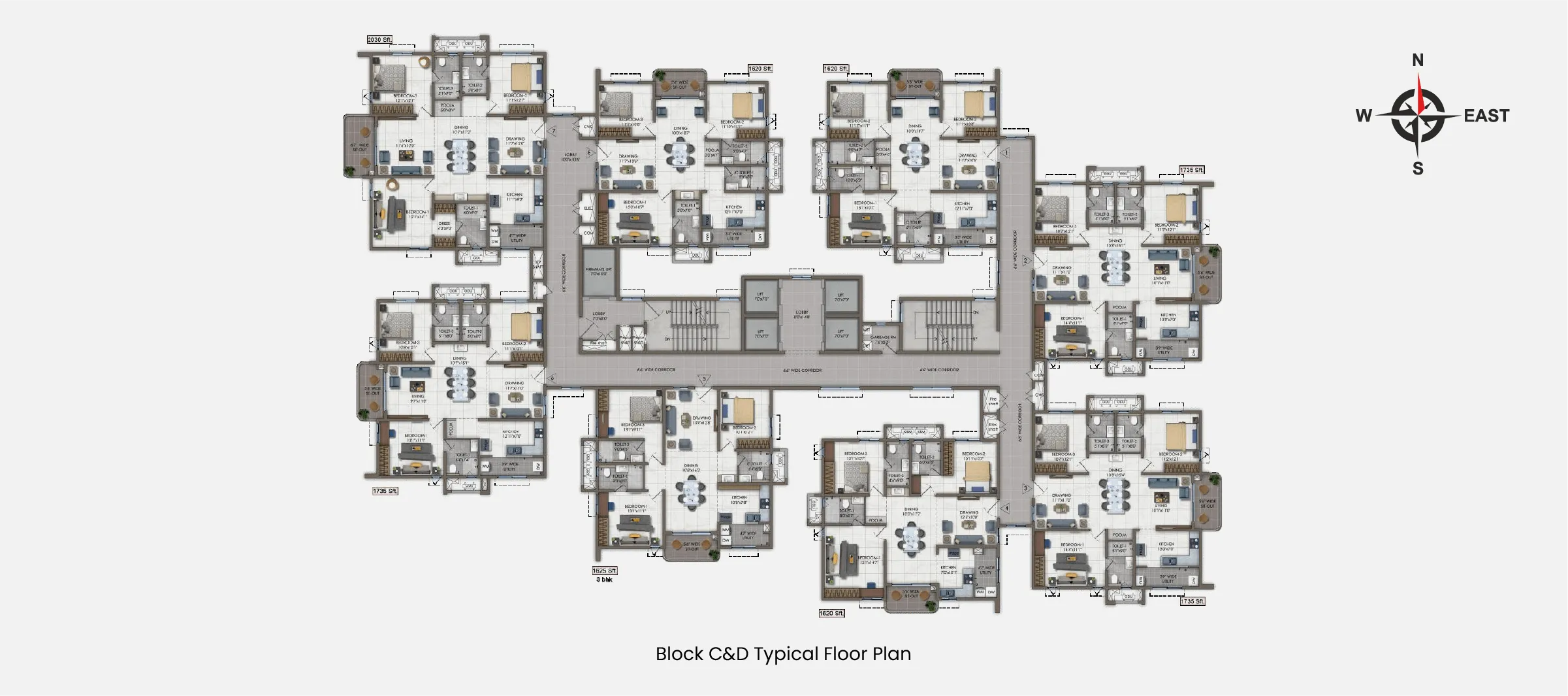 Floor Plans-East Facing 3